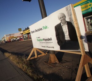 Winnipeg Sign Election Wood